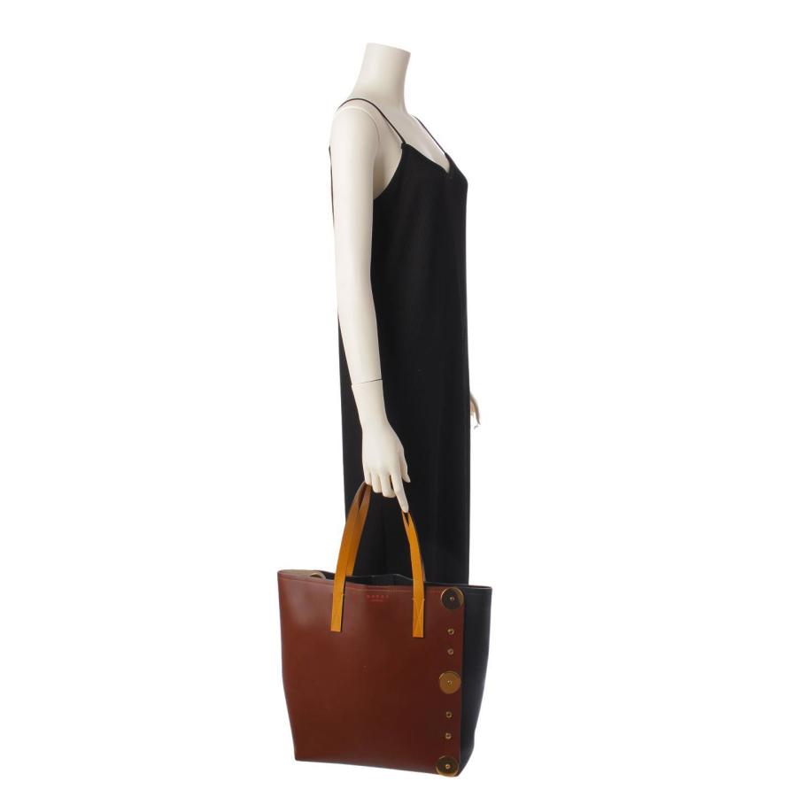MARNI 【マルニ】Marni パネルトートバッグ SHMP0011Y0 ブラウン 