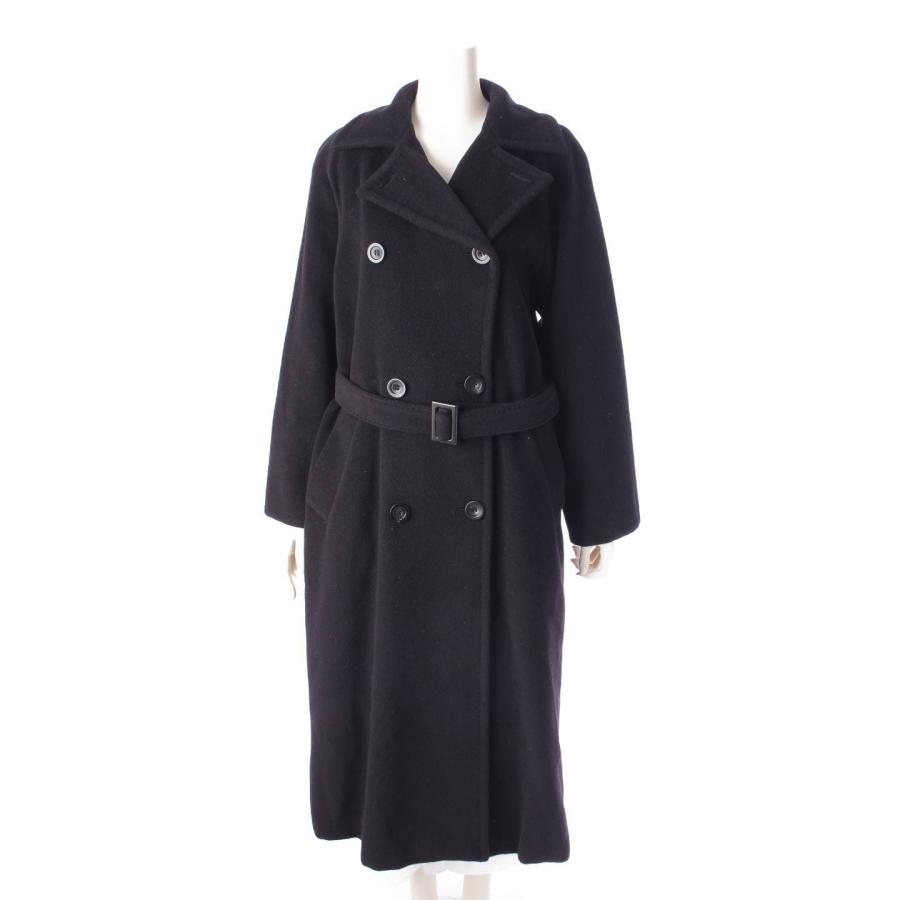 S MAXMARA 【マックスマーラ】Max mara カシミヤ混 ウール ベルテッド  