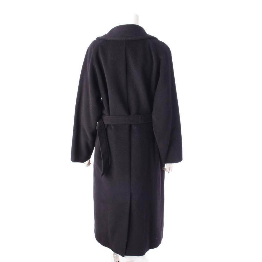 マックスマーラ】Max mara カシミヤ混 ウール ベルテッド ダブル 