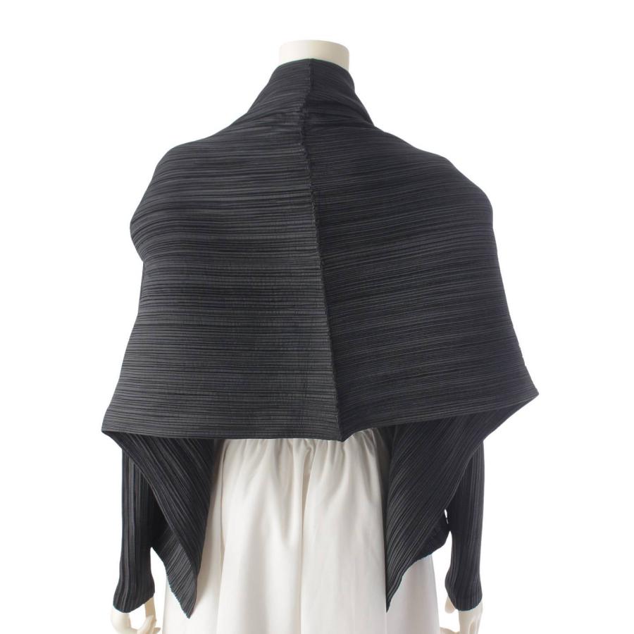 イッセイミヤケ】Issey miyake プリーツ シルク混 ボレロ カーディガン 