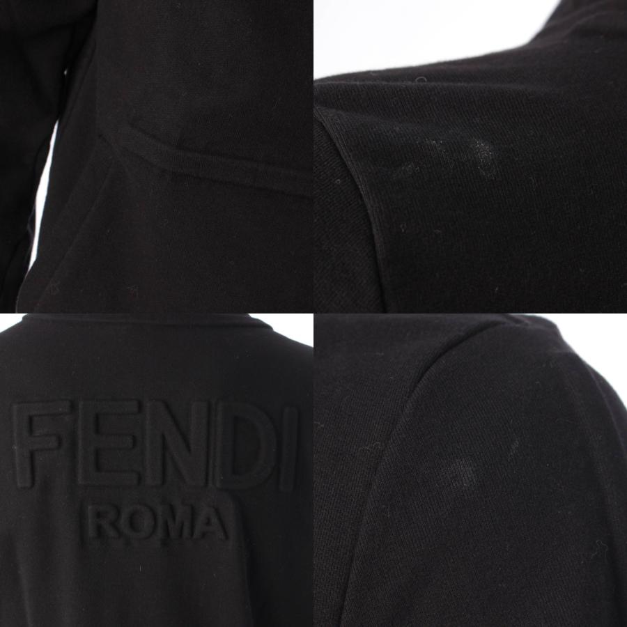 【フェンディ】Fendi　20年 メンズ エンボスバックロゴ スウェット ブルゾンジャケット ブラック XS 【中古】【正規品保証】195302｜retrojp｜08