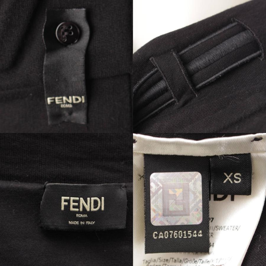 【フェンディ】Fendi　20年 メンズ エンボスバックロゴ スウェット ブルゾンジャケット ブラック XS 【中古】【正規品保証】195302｜retrojp｜09