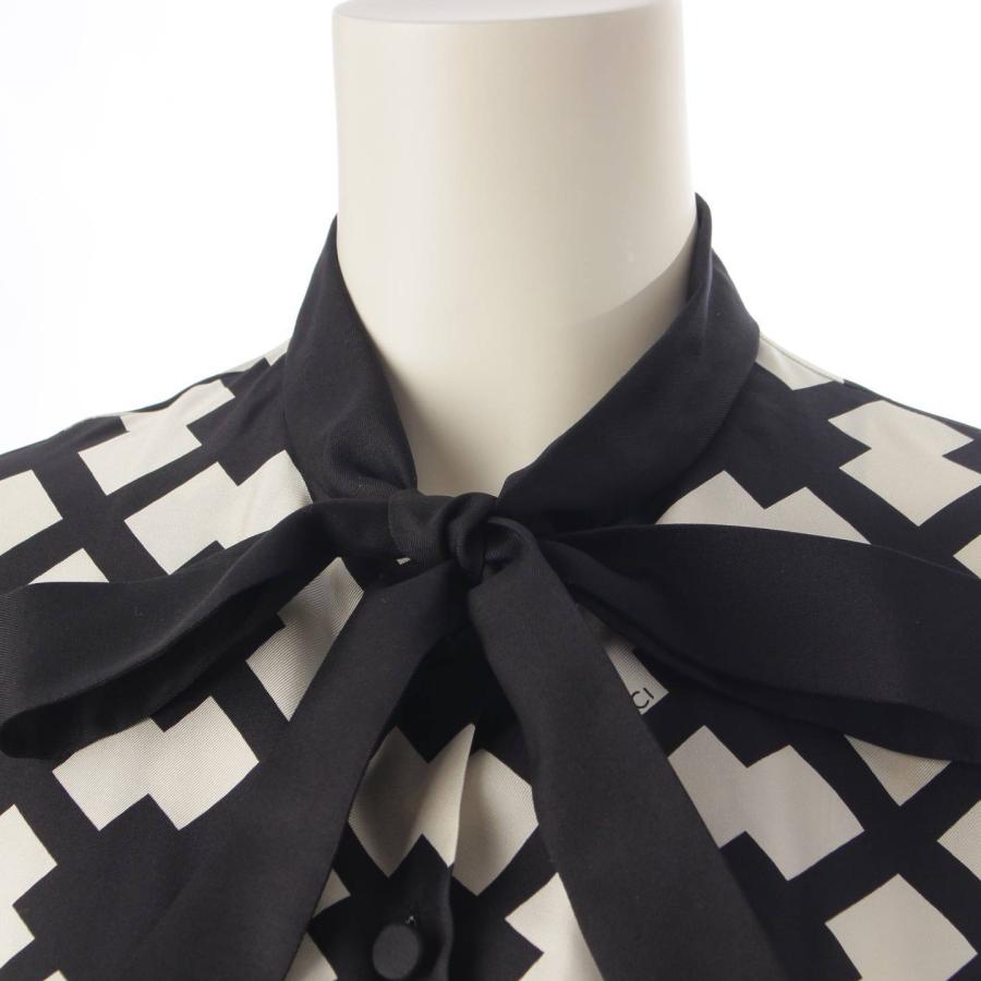 グッチ】Gucci ランバス タイルプリント シルク ワンピース 734793  