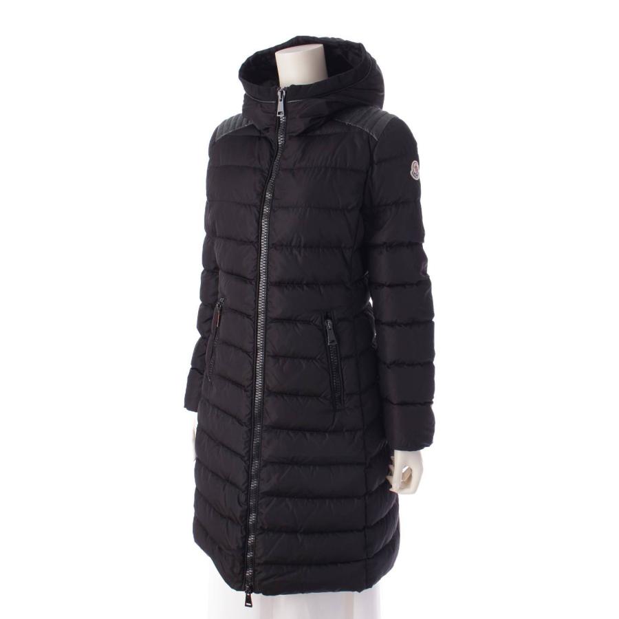 TALEVE タレヴ ロング フード ダウンコート 49362 ブラック 【ホワイトシルバー】 1 【中古】【正規品保証】195605