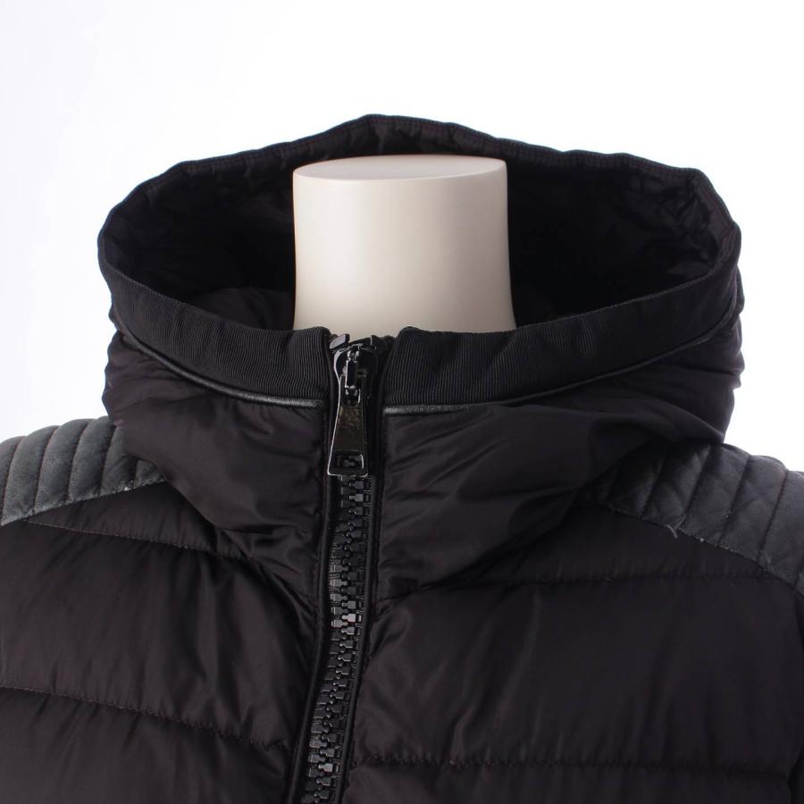 TALEVE タレヴ ロング フード ダウンコート 49362 ブラック 【ホワイトシルバー】 1 【中古】【正規品保証】195605