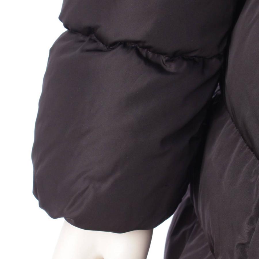 TALEVE タレヴ ロング フード ダウンコート 49362 ブラック 【ホワイトシルバー】 1 【中古】【正規品保証】195605
