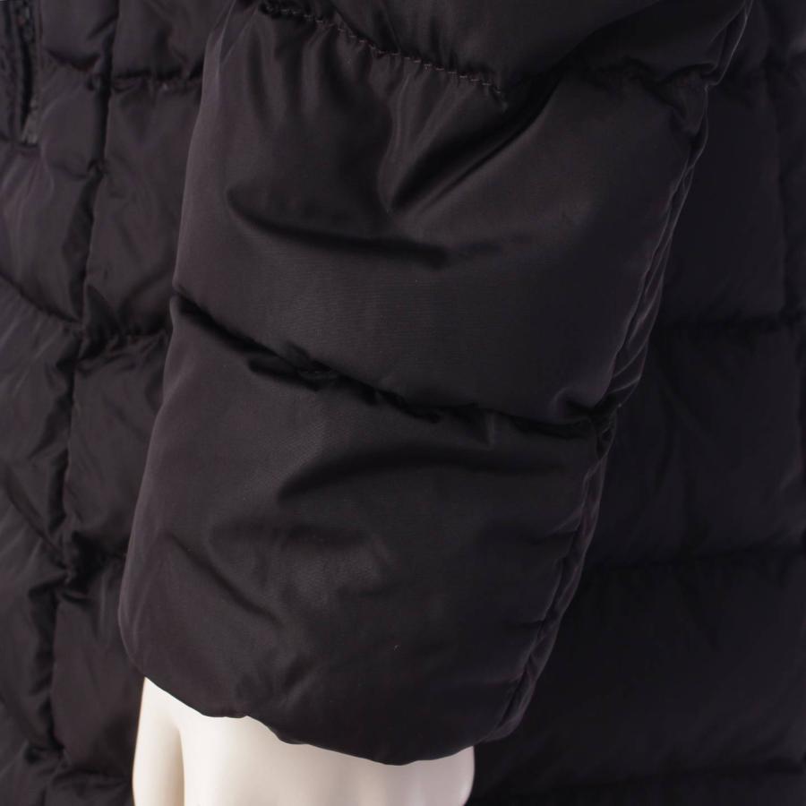 TALEVE タレヴ ロング フード ダウンコート 49362 ブラック 【ホワイトシルバー】 1 【中古】【正規品保証】195605