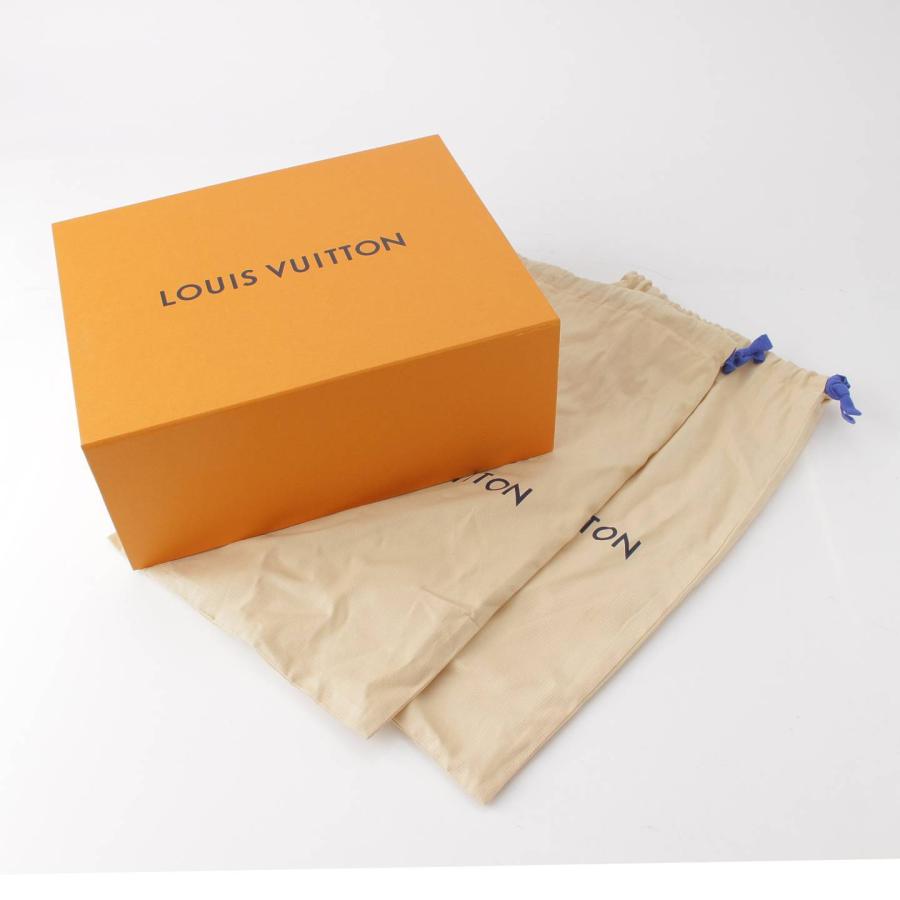 【ルイヴィトン】Louis Vuitton　メンズ LV トレイナーライン レザー ローカット スニーカー ブラック 8 1/2 【中古】【正規品保証】195763｜retrojp｜10