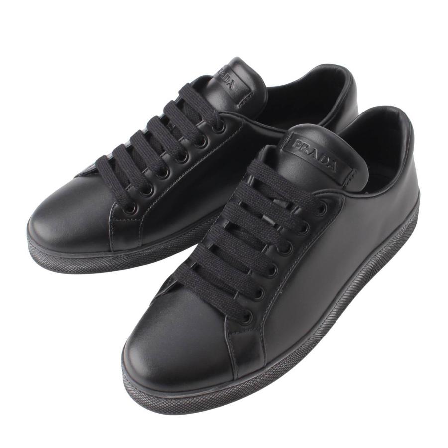 PRADA 【プラダ】Prada ロゴ レースアップ レザー スニーカー DNC700 