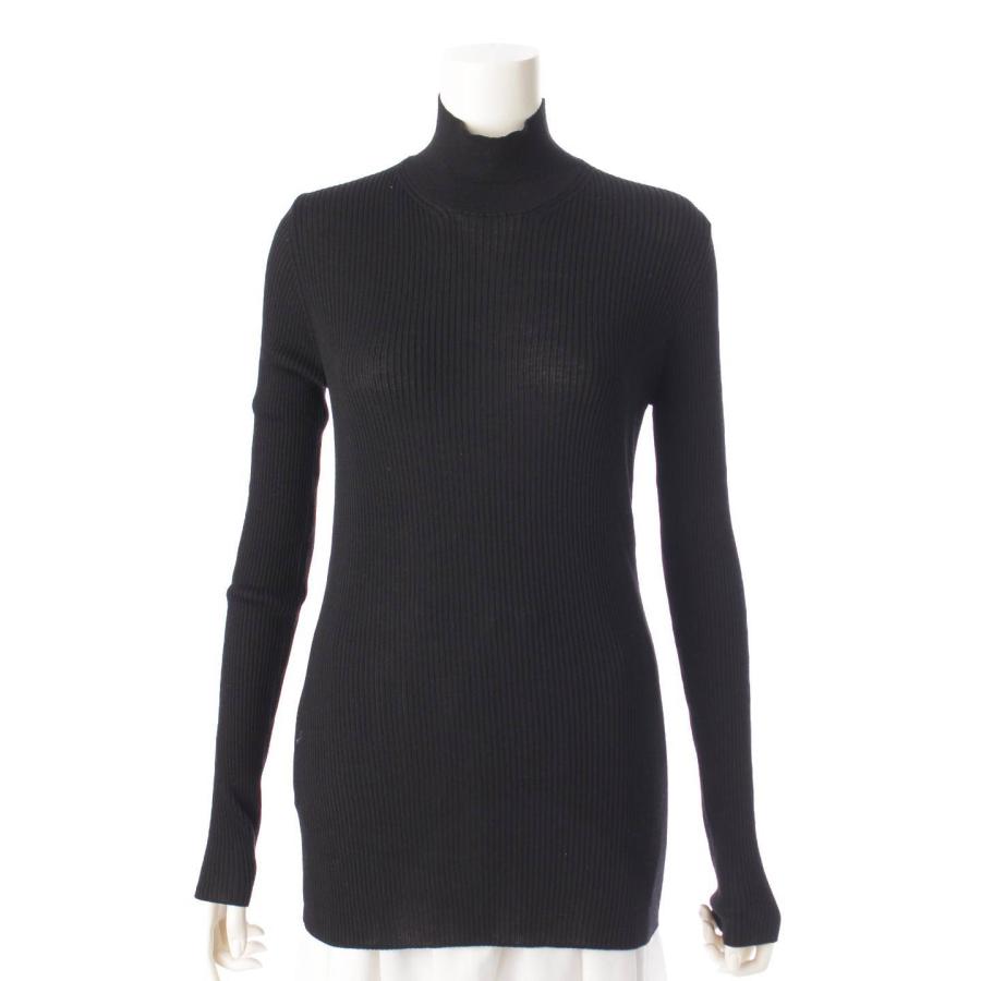 ☆PRADA☆プラダ カシミア タートルネック セーター PRADA イタリア製 カシミヤ70% 44 S ブラック タートルネック