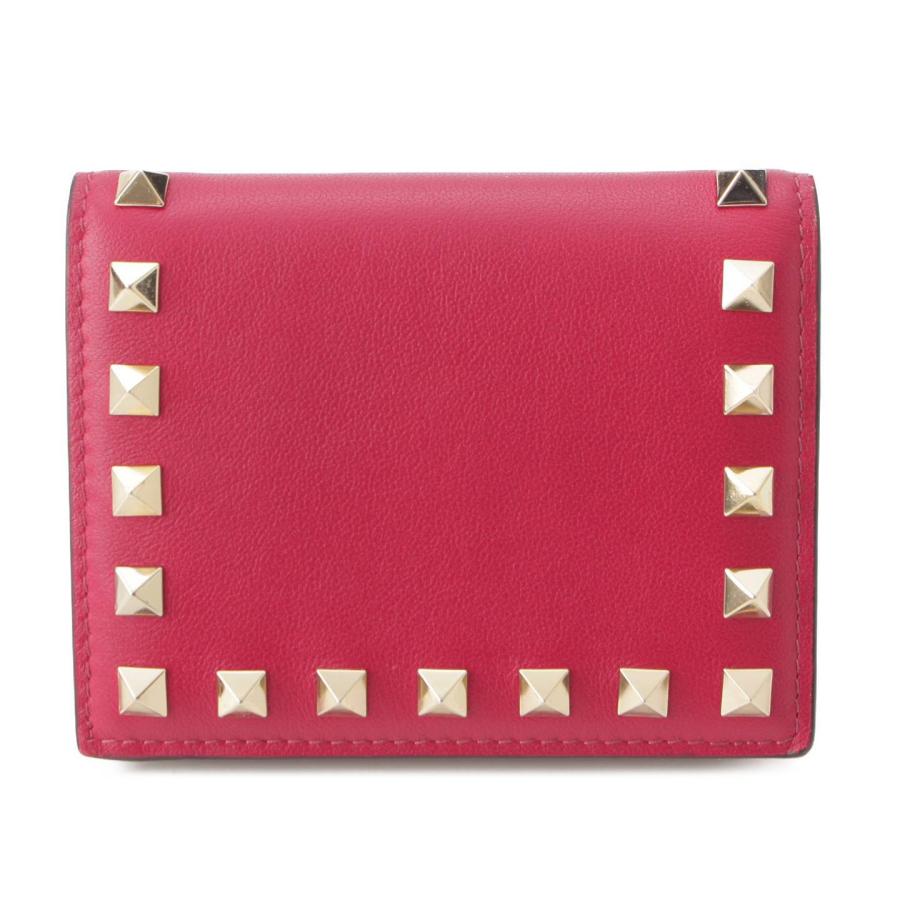 Valentino ワインレッド 二つ折り財布