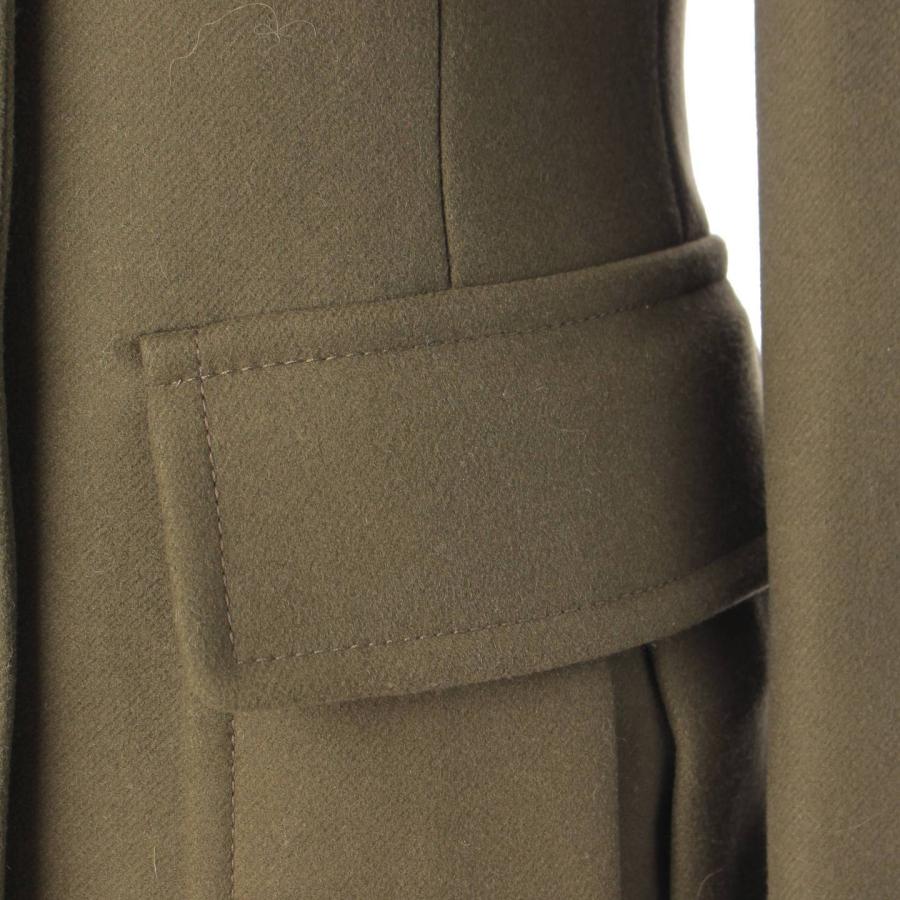 プラダ】Prada 16年 Panno ウール ミリタリーコート P569E カーキ 38 
