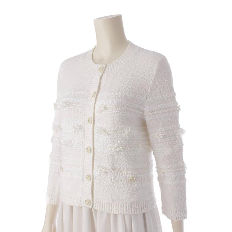 シャネル】Chanel 19P ココボタン ケーブル編み ニット 