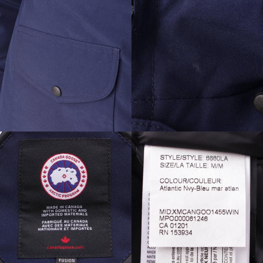 GOOSE　TRILLIUM PARKA トリリウムパーカ ダウンジャケット 6660LA ネイビー M 【中古】【正規品保証】197104 【生地】
