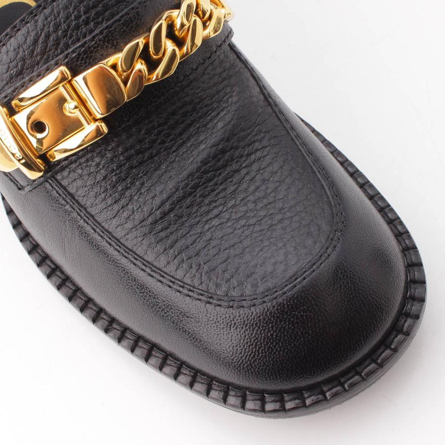 GUCCI 【グッチ】Gucci チェーンバックル金具 レザー ミッドソール 
