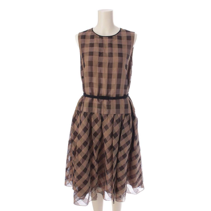 FOXEY フォクシー ドレスパレット ワンピース ベルト ノースリーブ