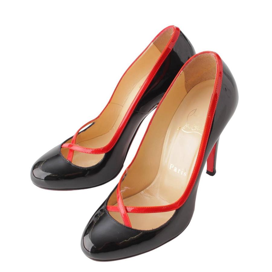 クリスチャンルブタン】Christian Louboutin パテント アーモンドトゥ 