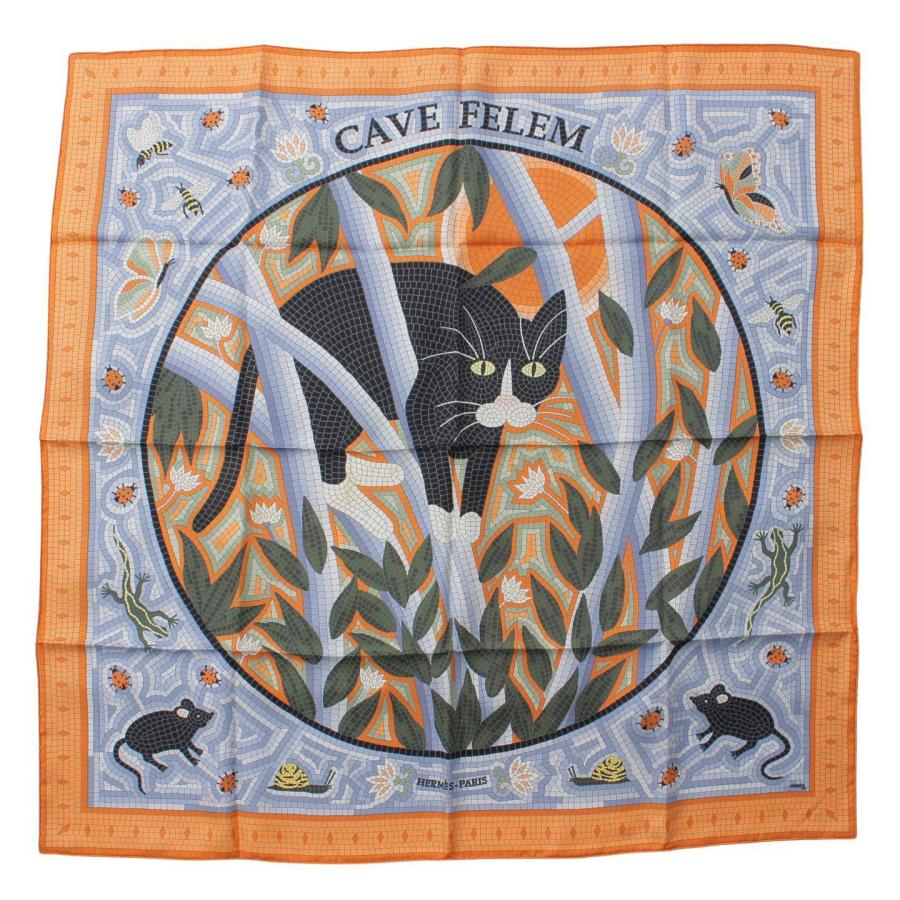 HERMES 【エルメス】Hermes カレ90 シルクスカーフ CAVE FELEM HERMES 【エルメス】Hermes カレ90 シルクスカーフ CAVE FELEM