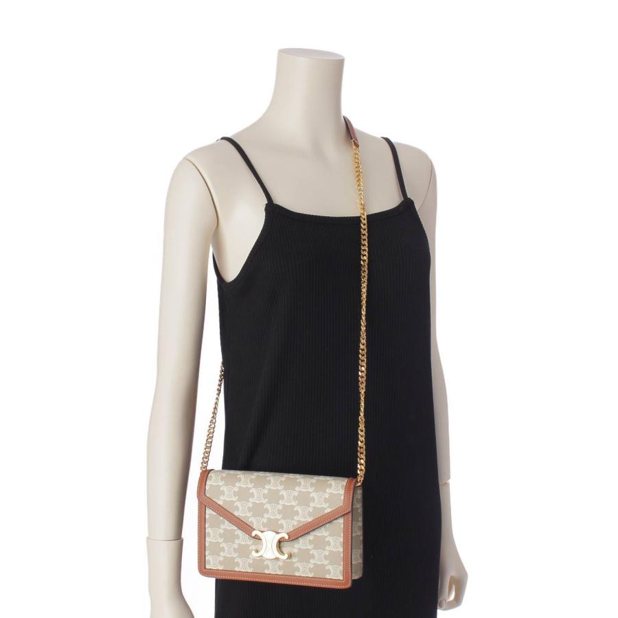 CELINE 【セリーヌ】Celine トリオンフ チェーンウォレット マーゴ 