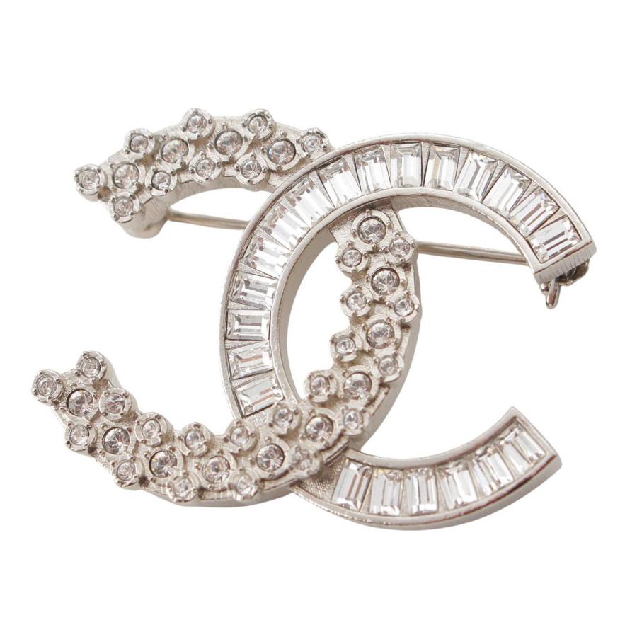 CHANEL 【シャネル】Chanel B19V ココマーク ラインストーン ブローチ 