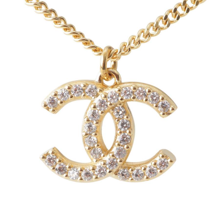 シャネル】Chanel A20A ココマーク ラインストーン ネックレス 