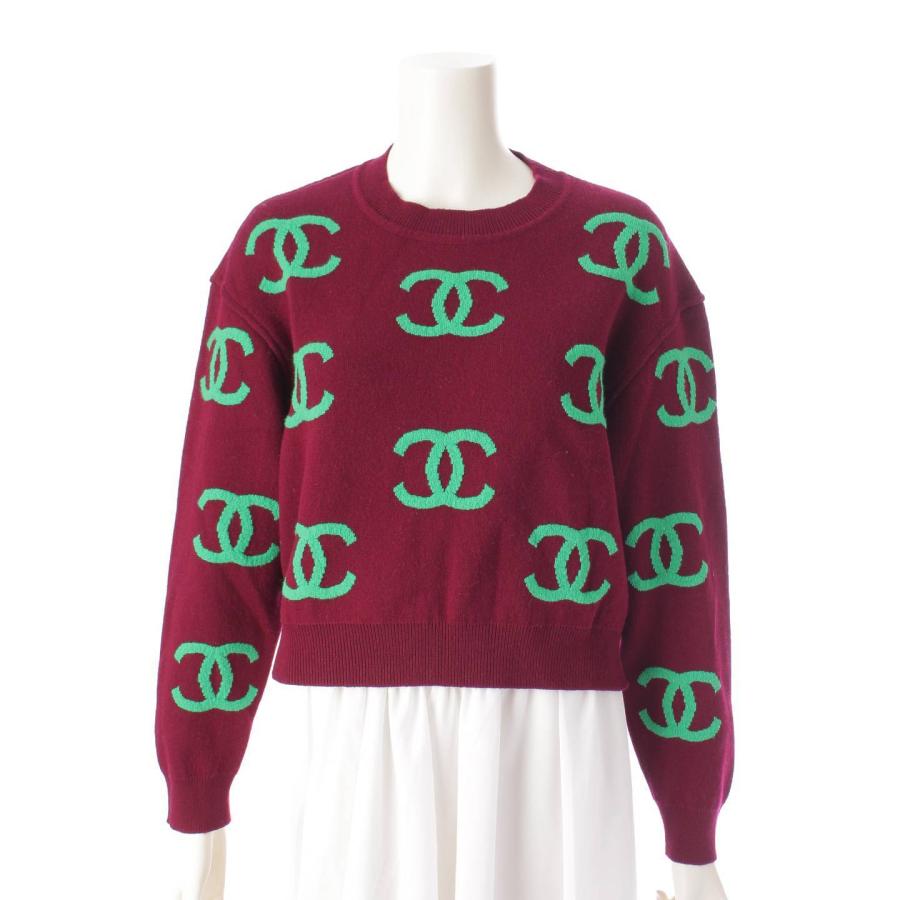 CHANEL 【シャネル】Chanel 21P カシミヤ ココマーク クルーネック 