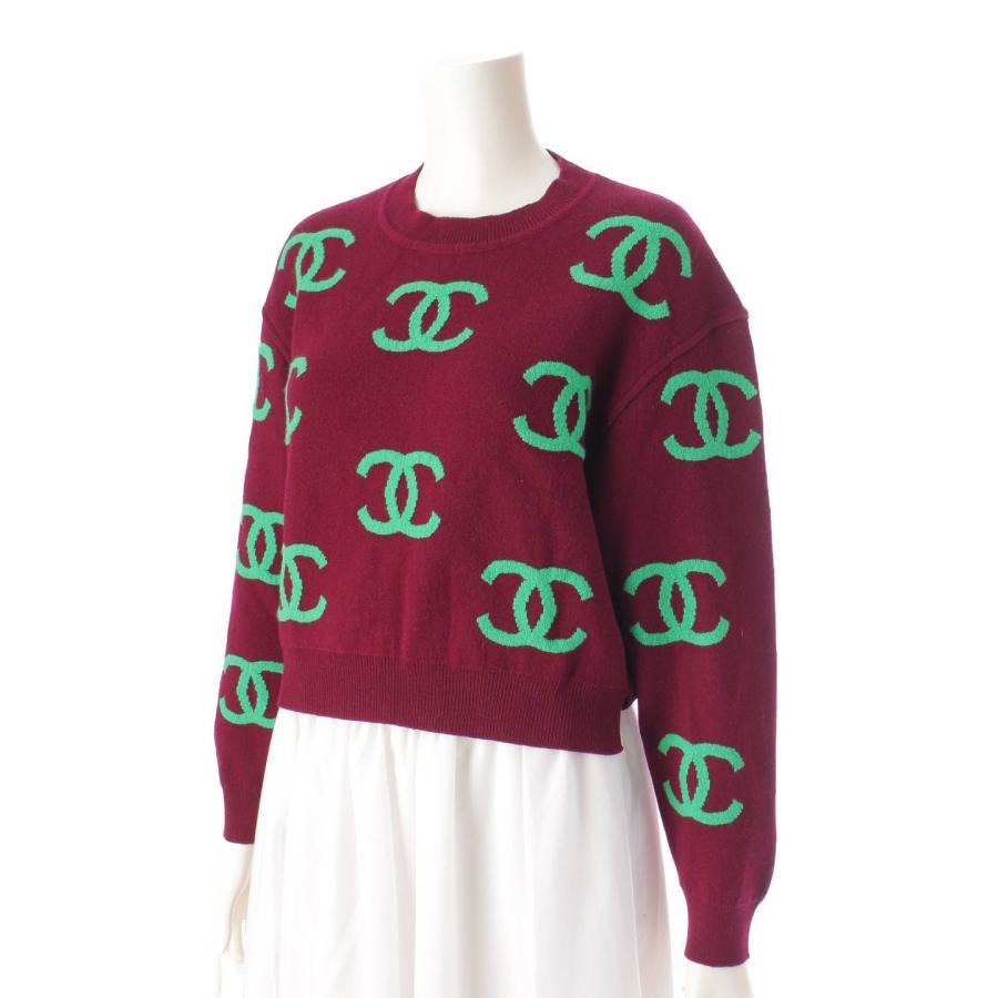 CHANEL 【シャネル】Chanel 21P カシミヤ ココマーク クルーネック  