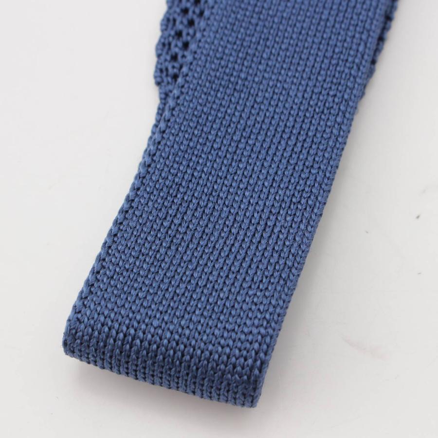 HERMES 【エルメス】Hermes メンズ シルク ニットタイ H刺繍 バイ  