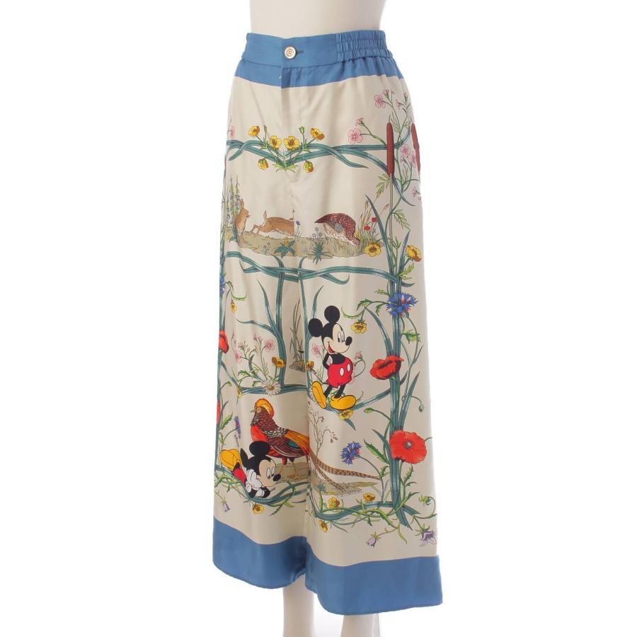 グッチ】Gucci ディズニー ミッキーマウス シルク セットアップ シャツ 