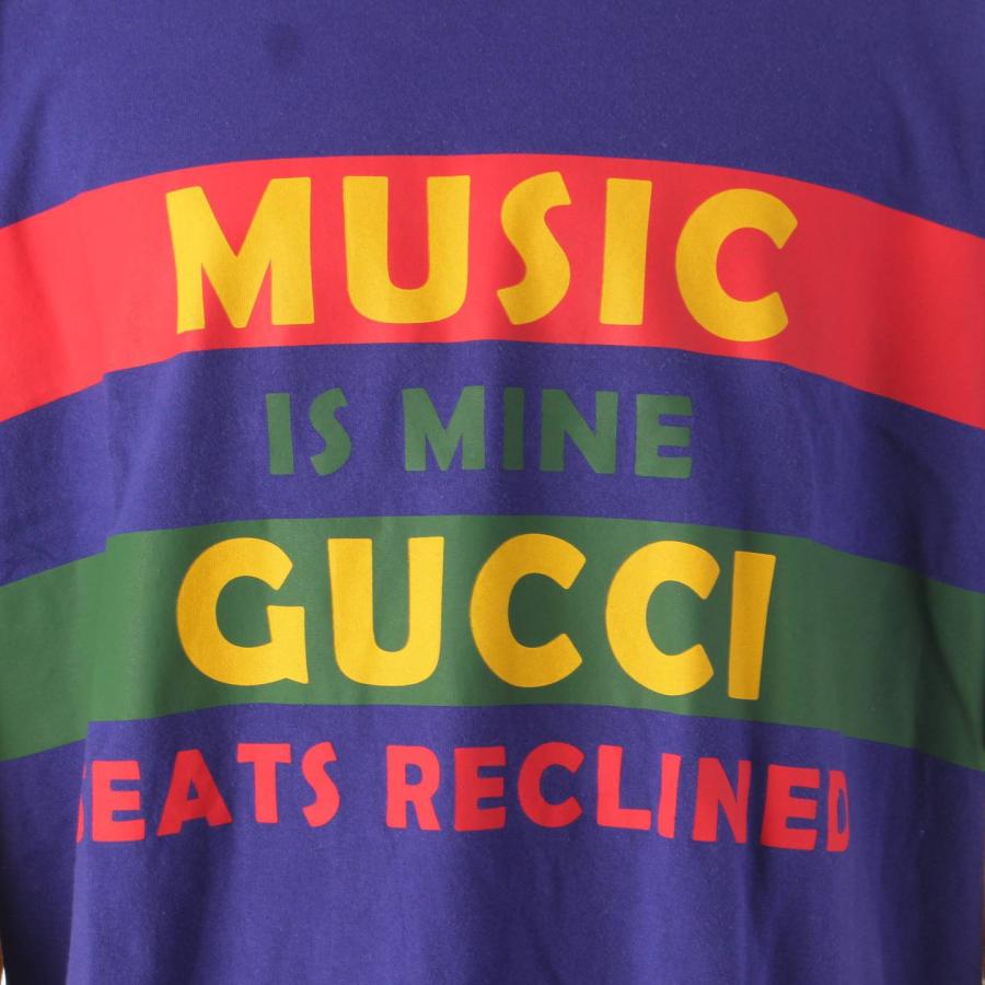 【グッチ】Gucci　メンズ 100周年記念 MUSIC IS MINE プリント 長袖 Tシャツ トップス マルチカラー L 【中古】【正規品保証】199659｜retrojp｜06