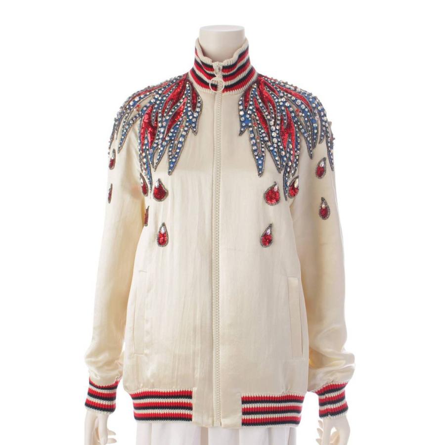 GUCCI 【グッチ】Gucci ビジュー スパンコール ボンバー ジャケット 