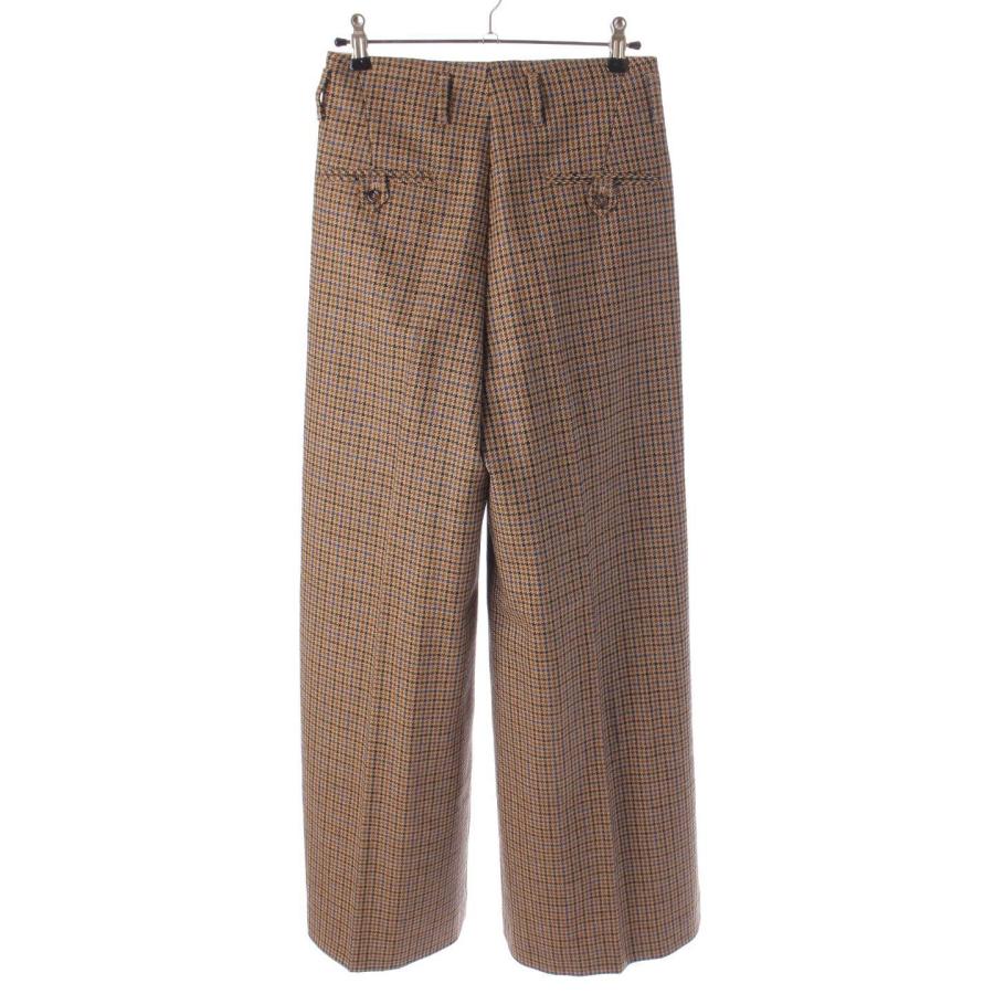 GUCCI 【グッチ】Gucci ウール チェック フレア パンツ スラックス 