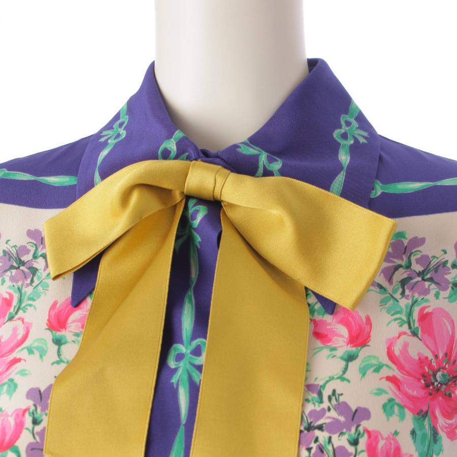 グッチ［フローラ］ネックボウ　リボンスカート　花柄 グッチ［フローラ］ネックボウリボンスカート花柄