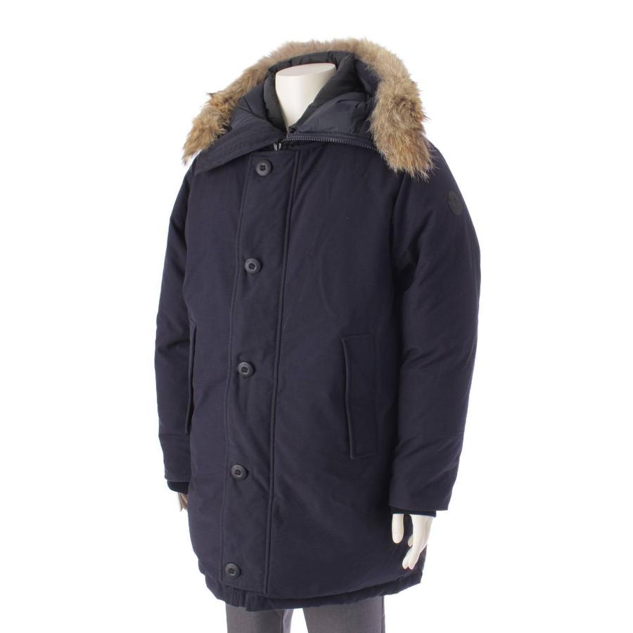 【モンクレール】Moncler 17年 メンズ AURELIEN オーレリアン ファー フード ダウンコート ネイビー 2 【中古】199881｜retrojp｜02