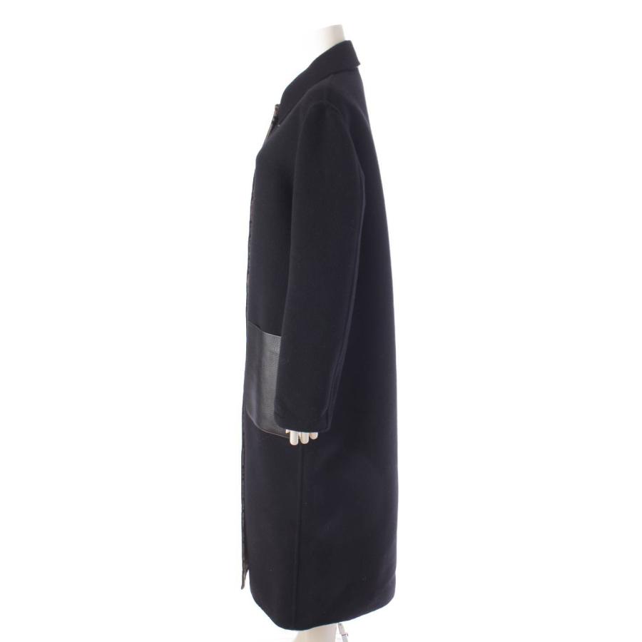 FENDI ロングコート FENDI フェンディ ロングコート ナイロン コクーンファー ベルト FENDI