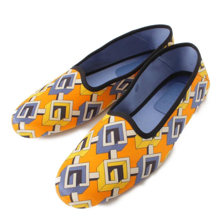 GUCCI 【グッチ】Gucci メンズ ジオメトリックG シルク ルームシューズ 