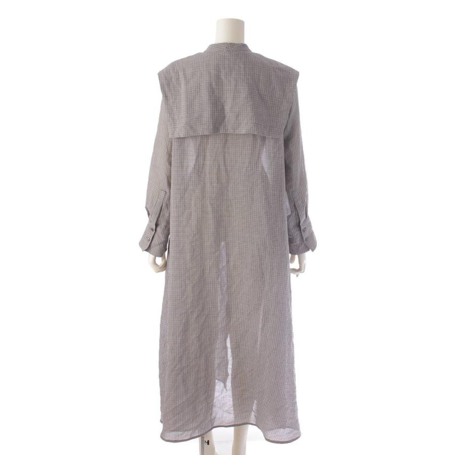 ebure 【ソノタ】 ebure エブール ウール チェック バンドカラー  