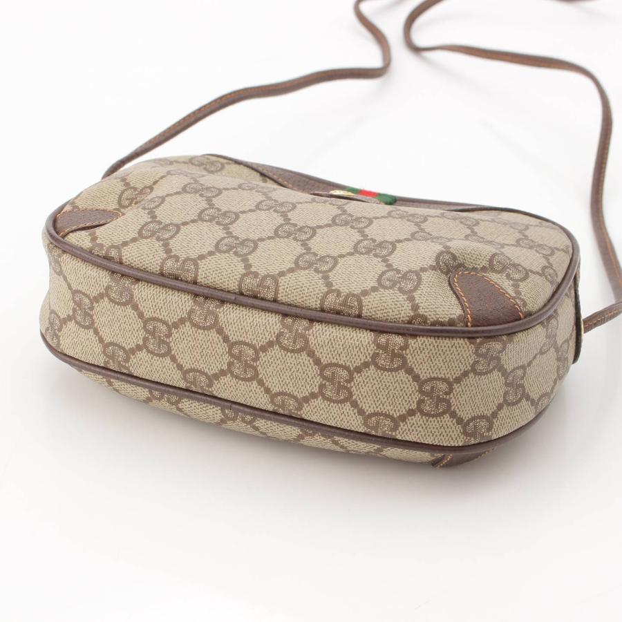 【グッチ】Gucci　オールドグッチ シェリーライン GGスプリーム ラウンド ショルダーバッグ ブラウン 【中古】【正規品保証】200420｜retrojp｜04