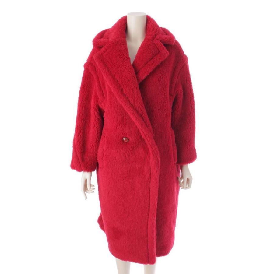 希少✨XL Max Mara ロングコート アルパカ テディベア レッド