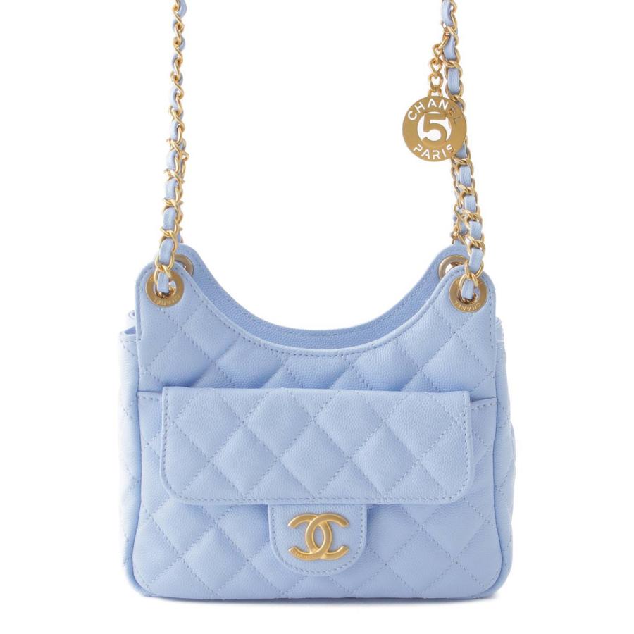 CHANEL 【シャネル】Chanel マトラッセ キャビアスキン ホーボー  