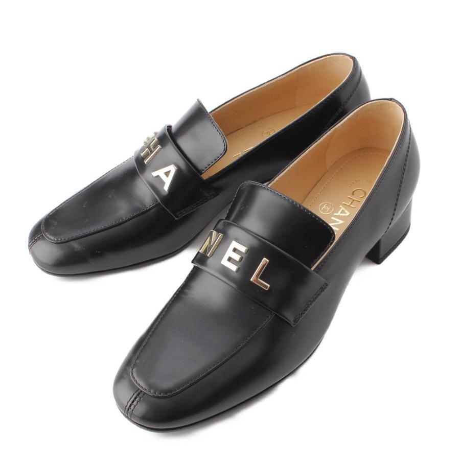 CHANEL 【シャネル】Chanel ココマーク ロゴ レザー ローファー  