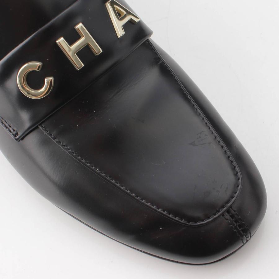 CHANEL 【シャネル】Chanel ココマーク ロゴ レザー ローファー 