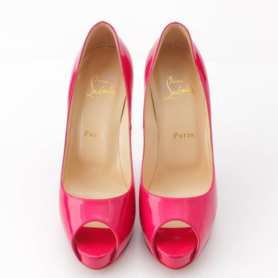 クリスチャンルブタン】Christian Louboutin パテントレザー オープン 