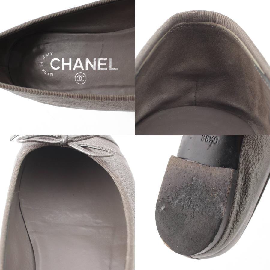 CHANEL 【シャネル】Chanel ソフトキャビア バレリーナ パンプス CHANEL 【シャネル】Chanel ソフトキャビア バレリーナ パンプス