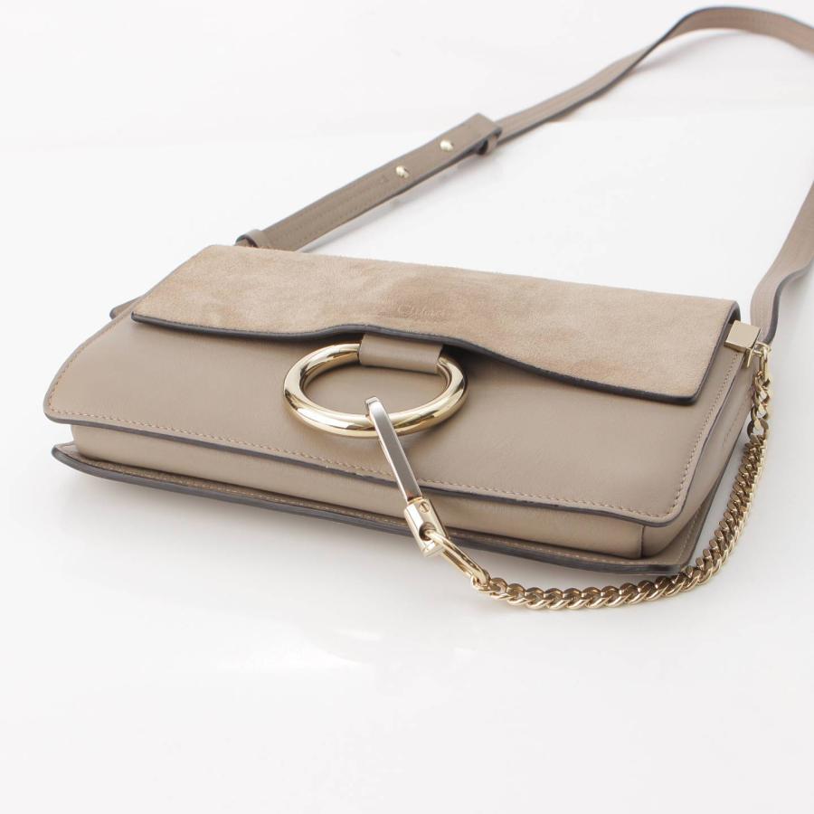 Chloe 【クロエ】Chloe FAYE フェイ レザー チェーン装飾 ショルダー 