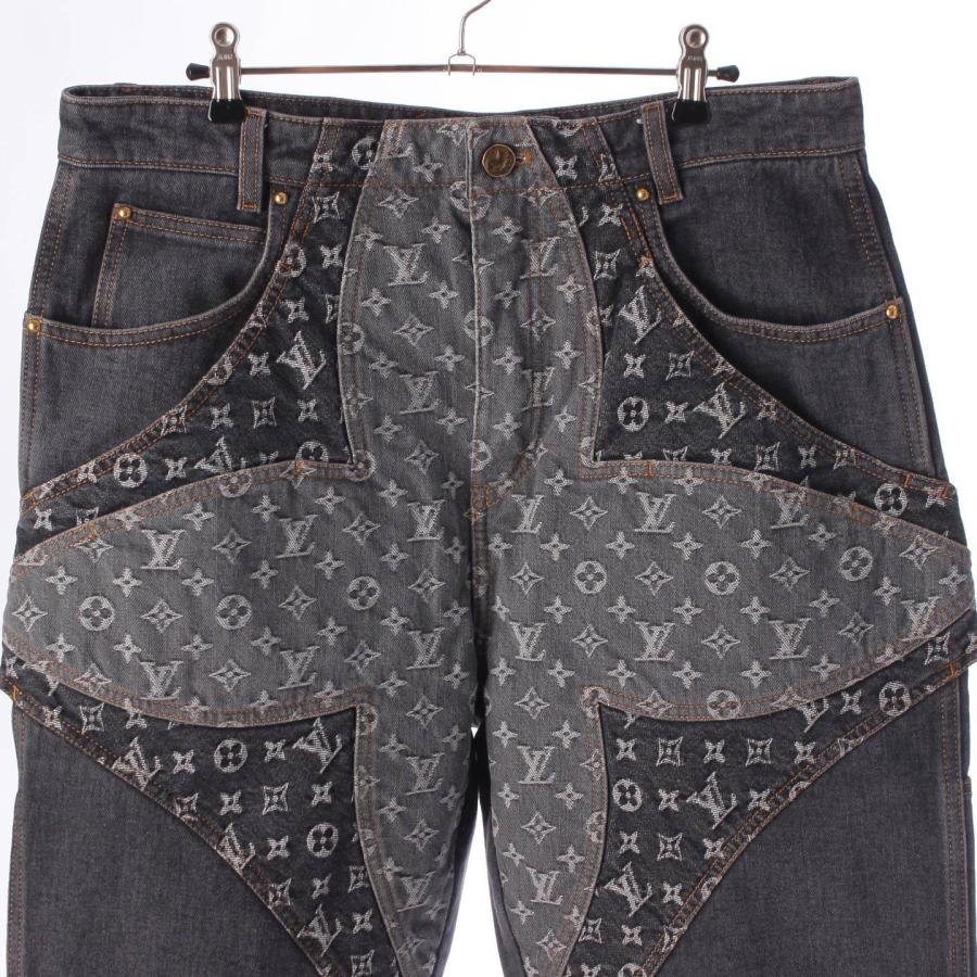 【ルイヴィトン】Louis Vuitton　23AW メンズ モノグラム フラワー デニムパンツ ジーンズ 1ABYE9 グレー 33 【中古】【正規品保証】201518｜retrojp｜03