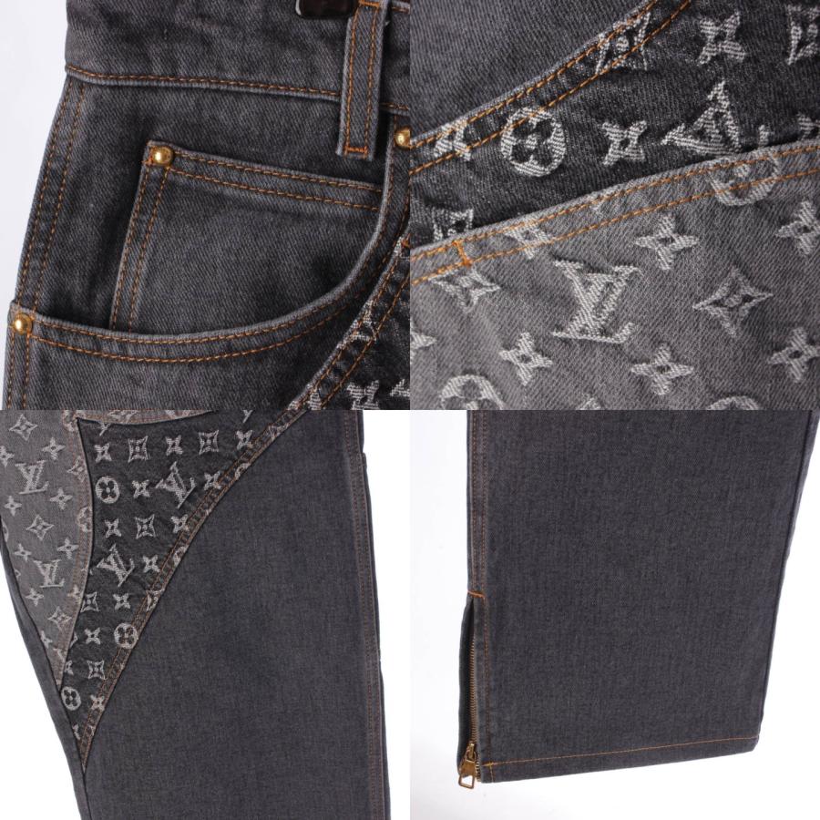 【ルイヴィトン】Louis Vuitton　23AW メンズ モノグラム フラワー デニムパンツ ジーンズ 1ABYE9 グレー 33 【中古】【正規品保証】201518｜retrojp｜05