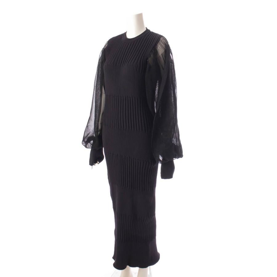 ソノタ】 CFCL FLUTED LUCENT シアー スリーブ ドレス ワンピース 