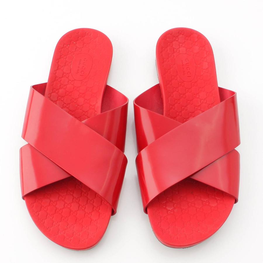 GUCCI 【グッチ】Gucci マイクロGG エンボス加工 パテント フラット  