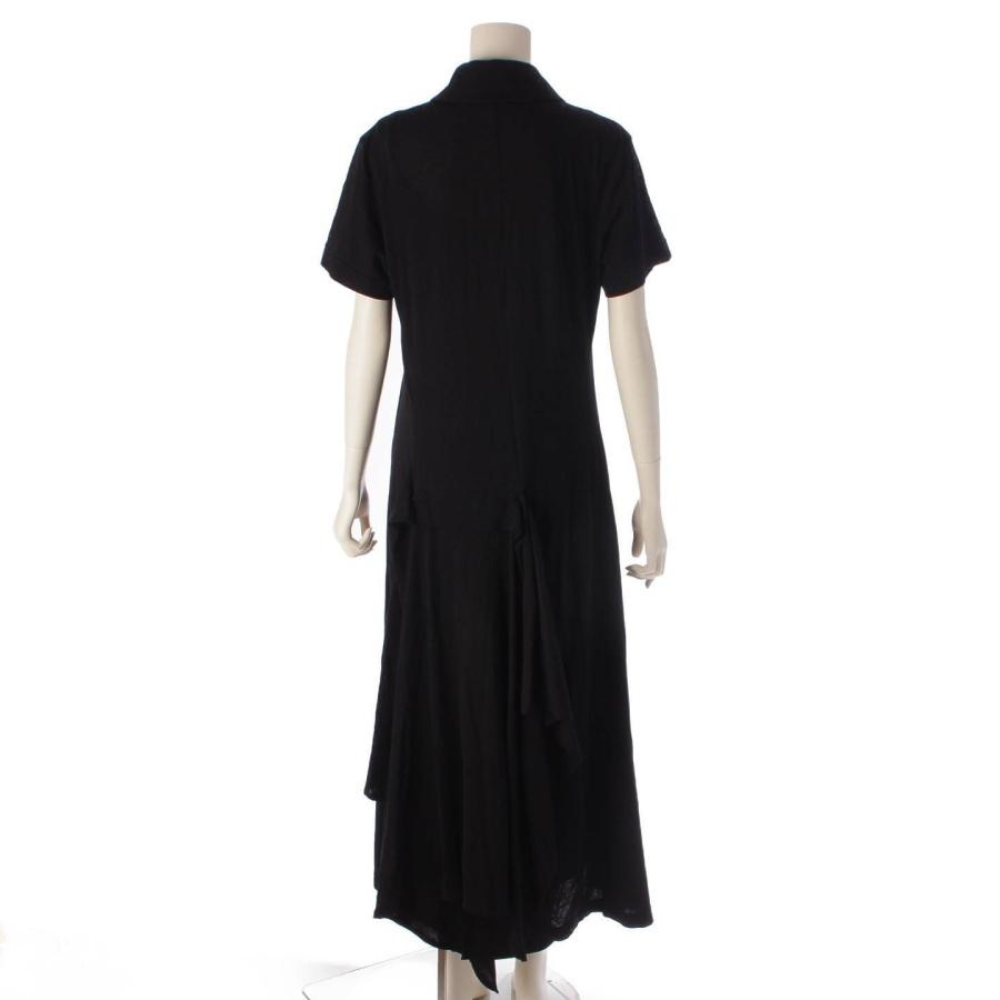 ヨウジヤマモト】Yohji Yamamoto コットン 半袖 フロントジップ ロング 